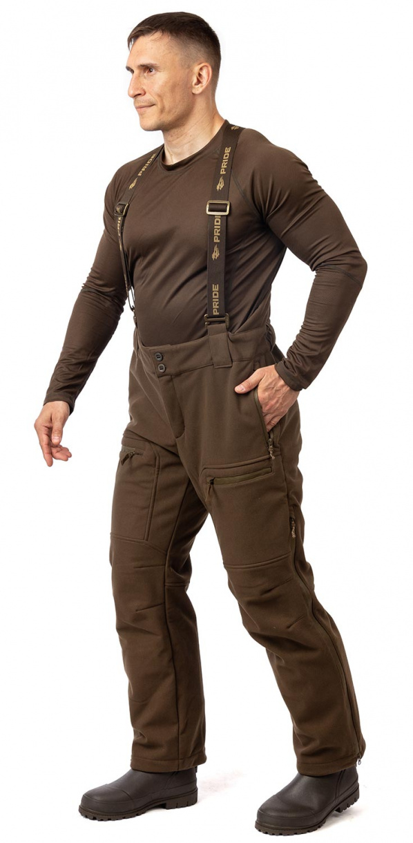 Вольф костюм для охоты PRIDE, Hunt-Shell, коричневый
