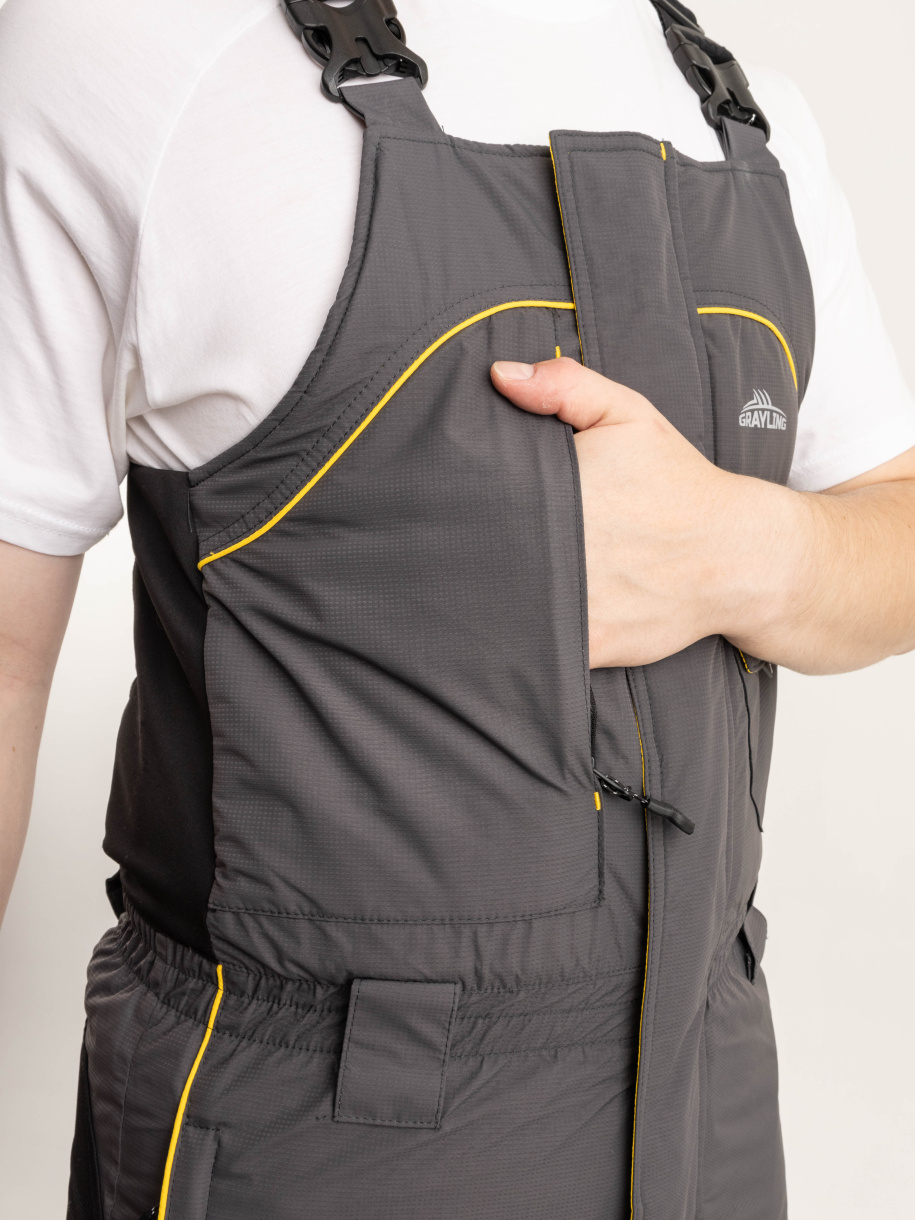 Камчатка МАГМА костюм для рыбалки GRAYLING, зимний серо-жёлтый