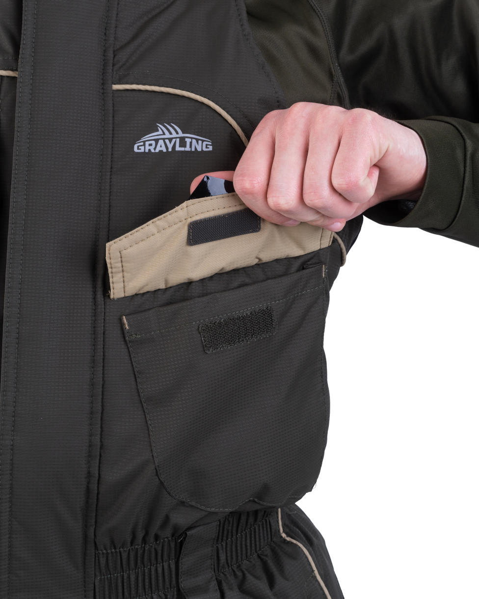 Камчатка МАГМА костюм для рыбалки GRAYLING. зимний хаки